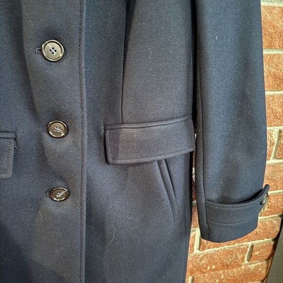 J. Crew Melton Wool Coat with Notched Collar, Like New - Picture 4 of 10